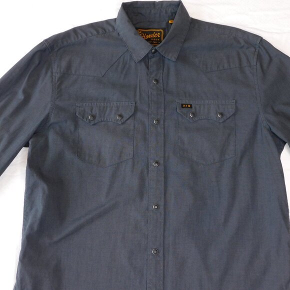 Howler Brothers Dark Gray Casual Button Down Shirt - Picture 4 of 14